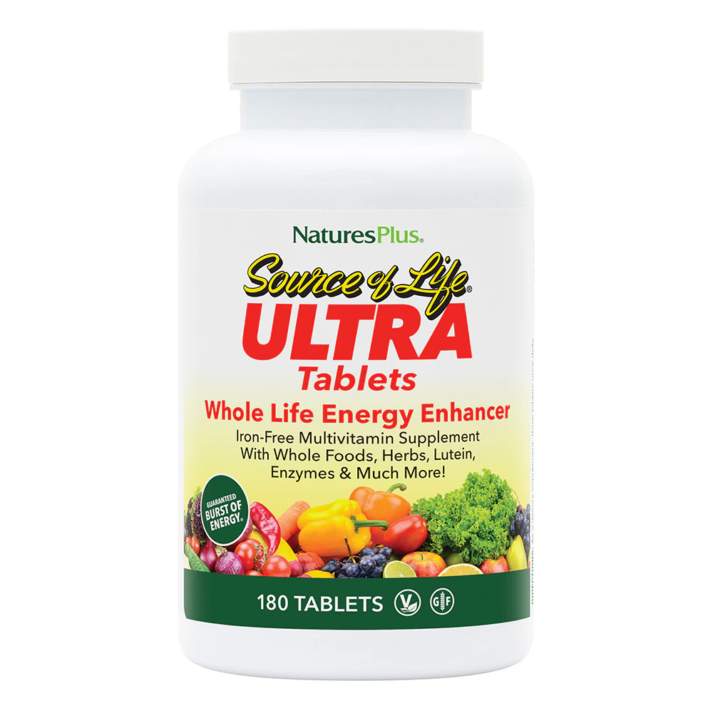 NaturesPlus Ultra Source of Life? Whole Life Energy Enhancer with Lutein No Iron -- 180 Tablets