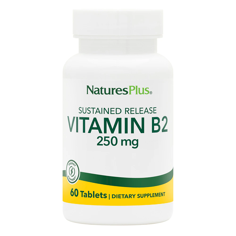 NaturesPlus Vitamin B2 -- 250 mg - 60 Tablets