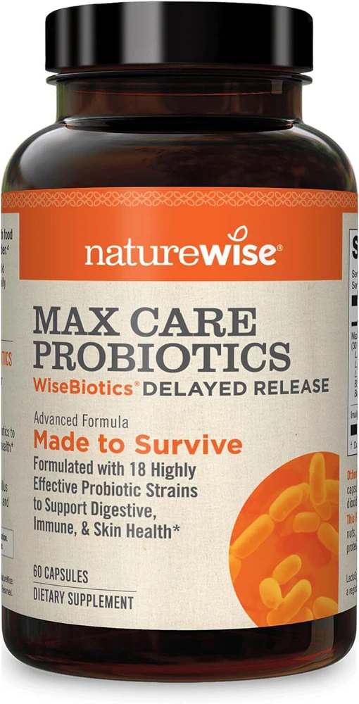 Naturewise Maximum Care Probiotics -- 60 Capsules