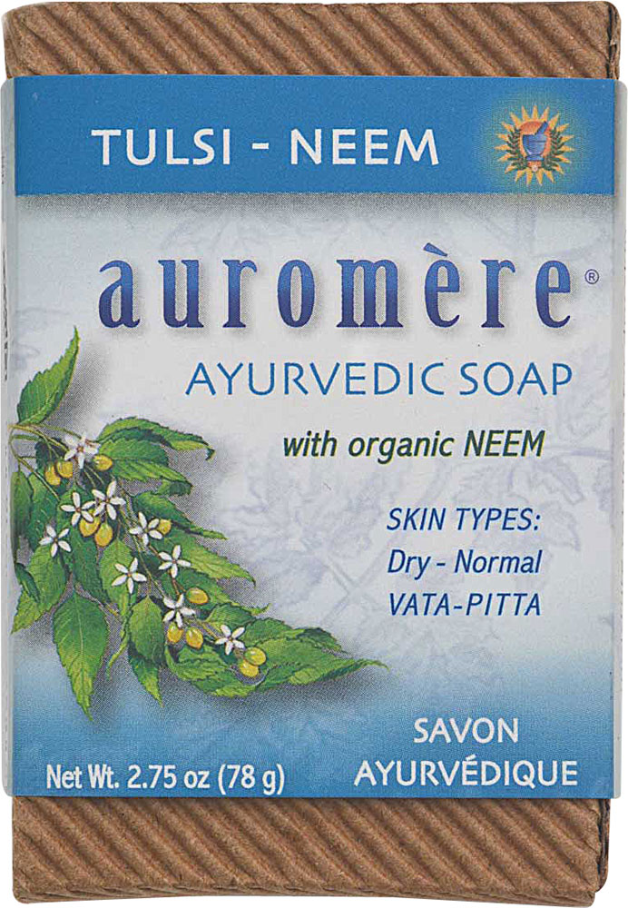Auromere Ayurvedic Bar Soap Tulsi-Neem -- 2.75 oz