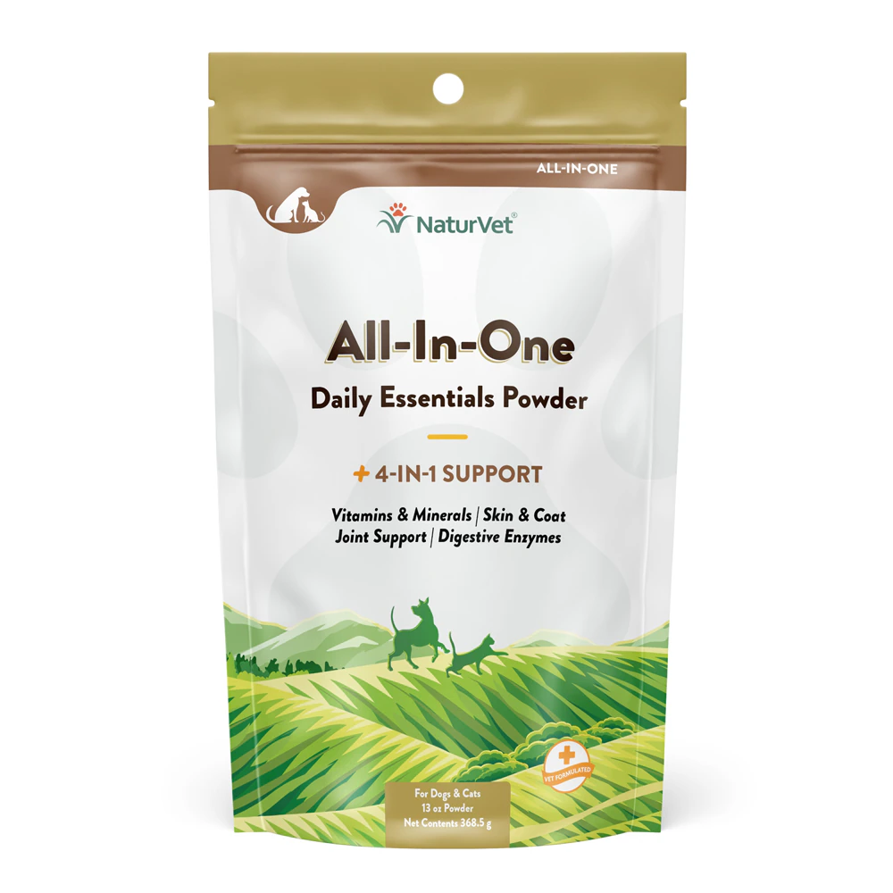 NaturVet All-In-One Supplement Powder for Dogs & Cats -- 13 oz