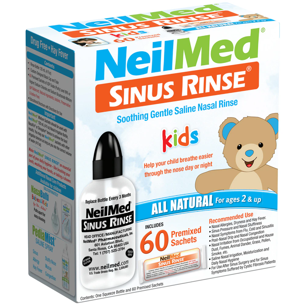 NeilMed Sinus Rinse Pediatric Kit - Includes 60 Packets -- 1 Kit
