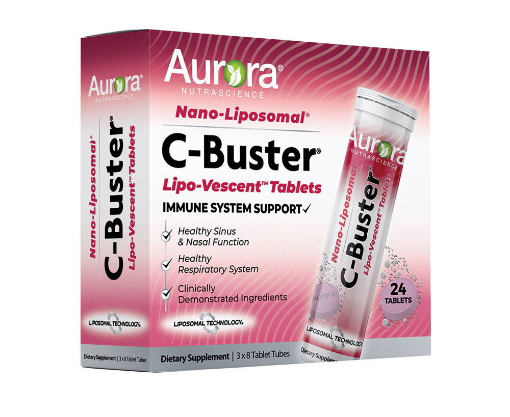 Aurora NutraScience C-Buster Lipo-Vescent Tablets -- 3 Tubes