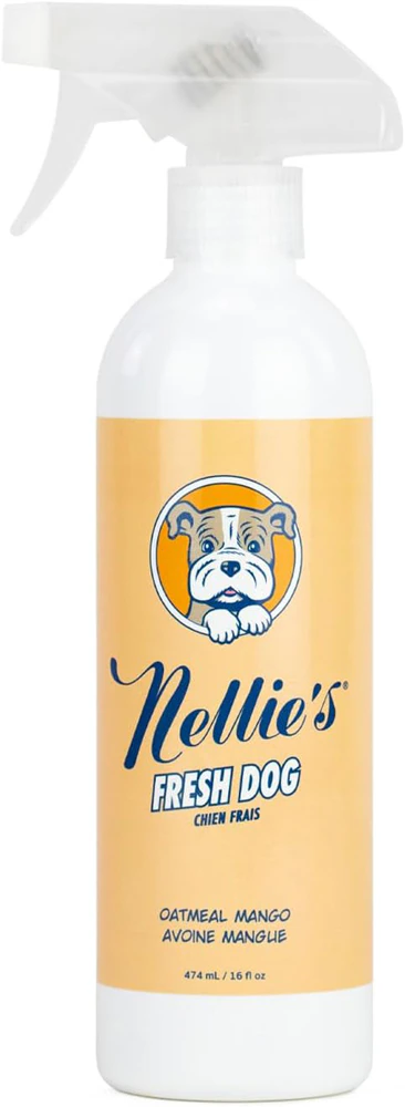 Nellie's Fresh Dog No Rinse Shampoo - Oatmeal Mango -- 16 oz