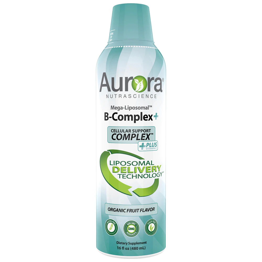 Aurora NutraScience Mega-Liposomal B-Complex+ Organic Fruit -- 16 fl oz