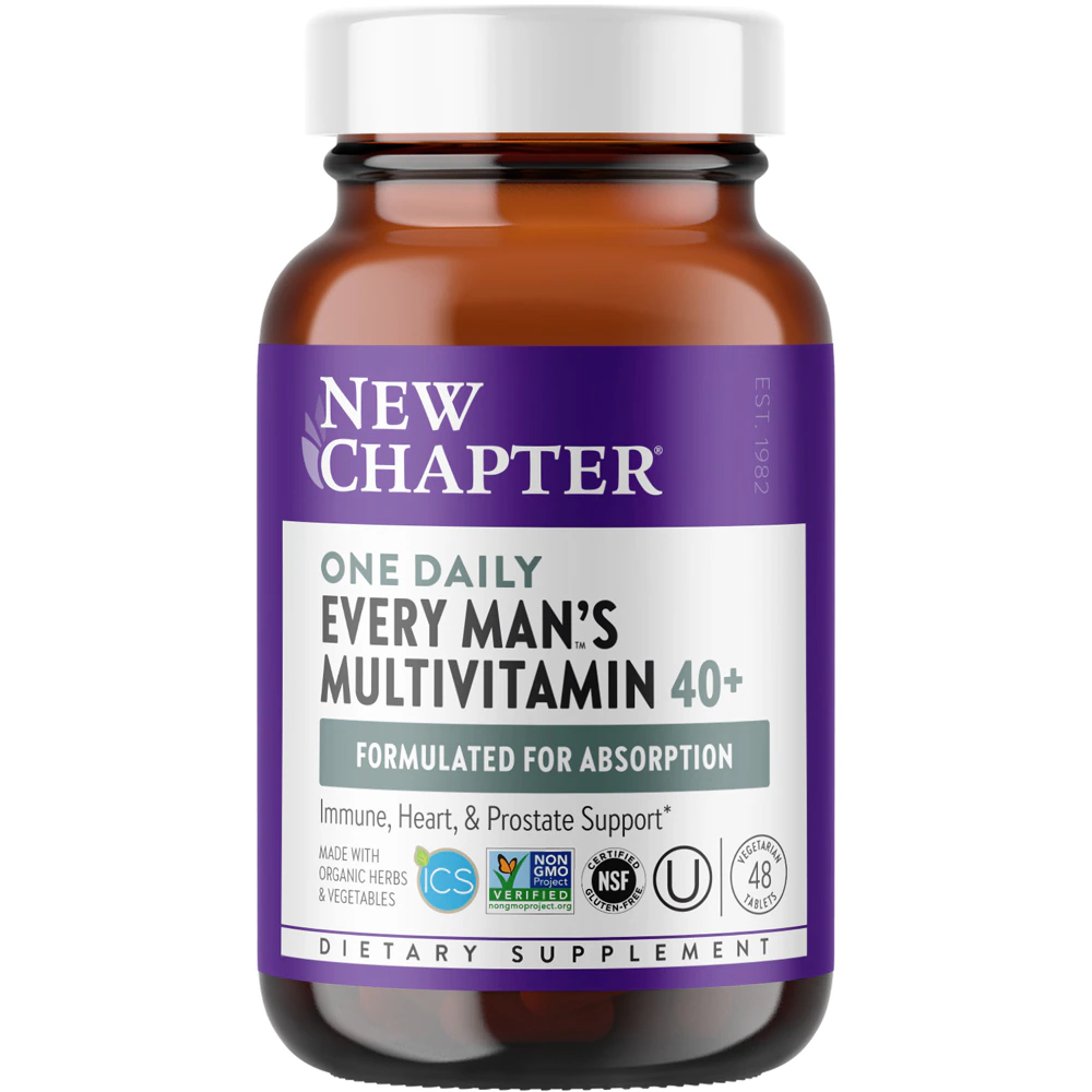 New Chapter Every Man's One Daily 40+ Men's Multivitamin 40 plus -- 48 Tablets
