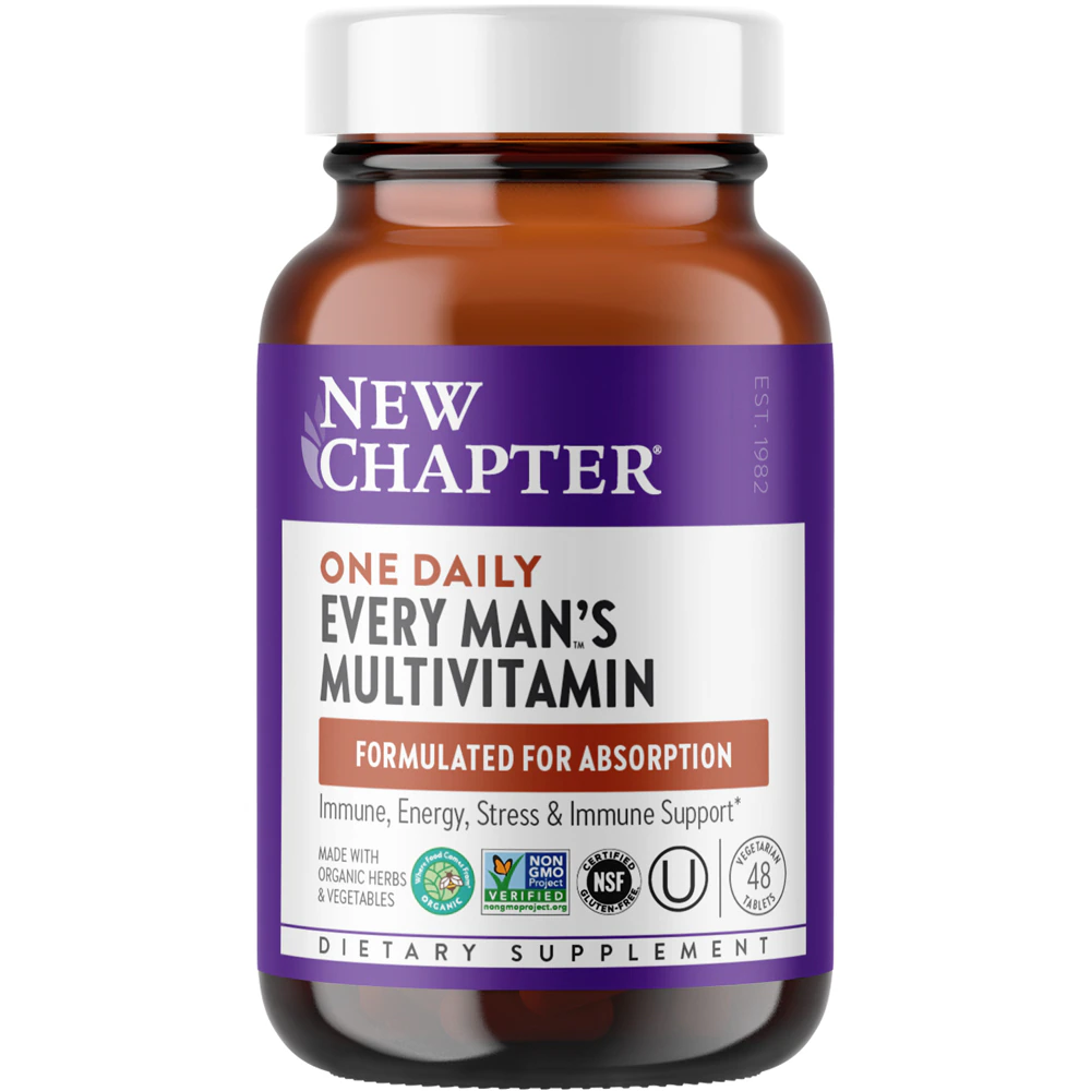 New Chapter Every Man's One Daily Men's Multivitamin -- 48 Vegetarian Tablets