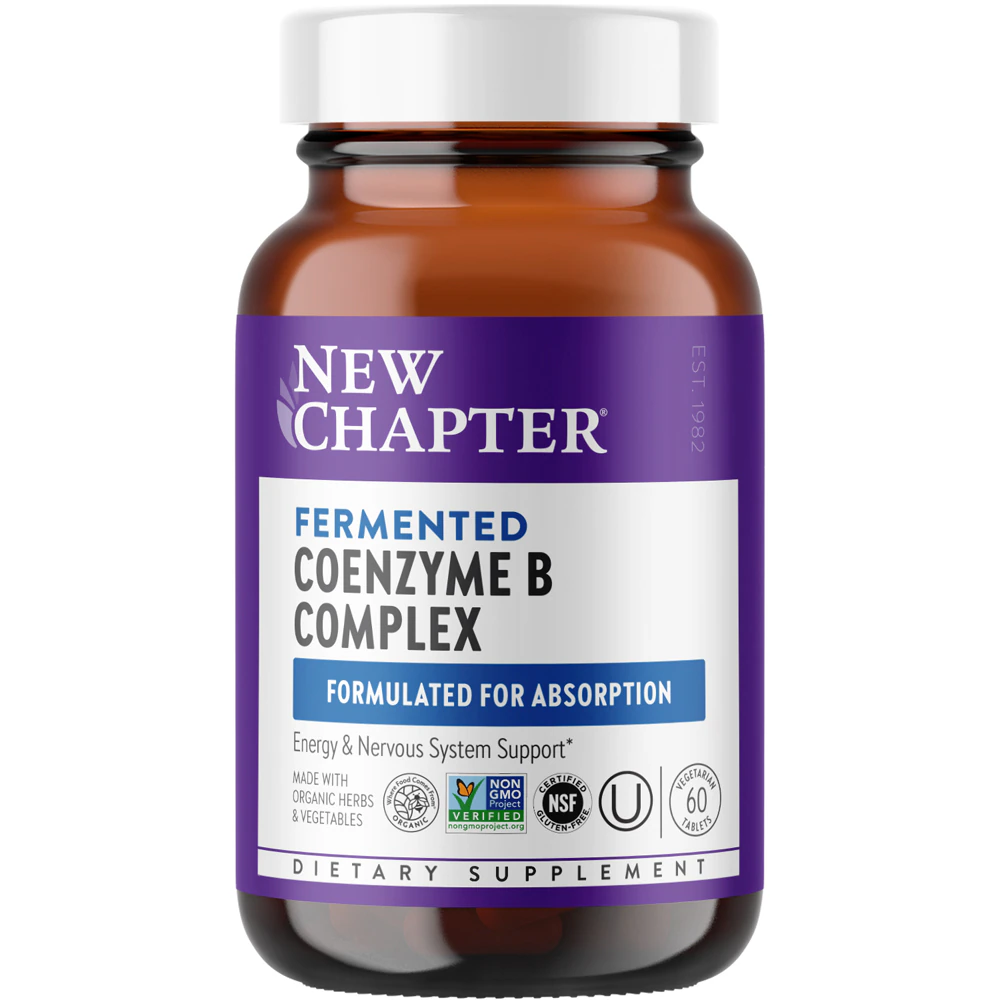 New Chapter Fermented Coenzyme B Complex -- 60 Vegetarian Tablets