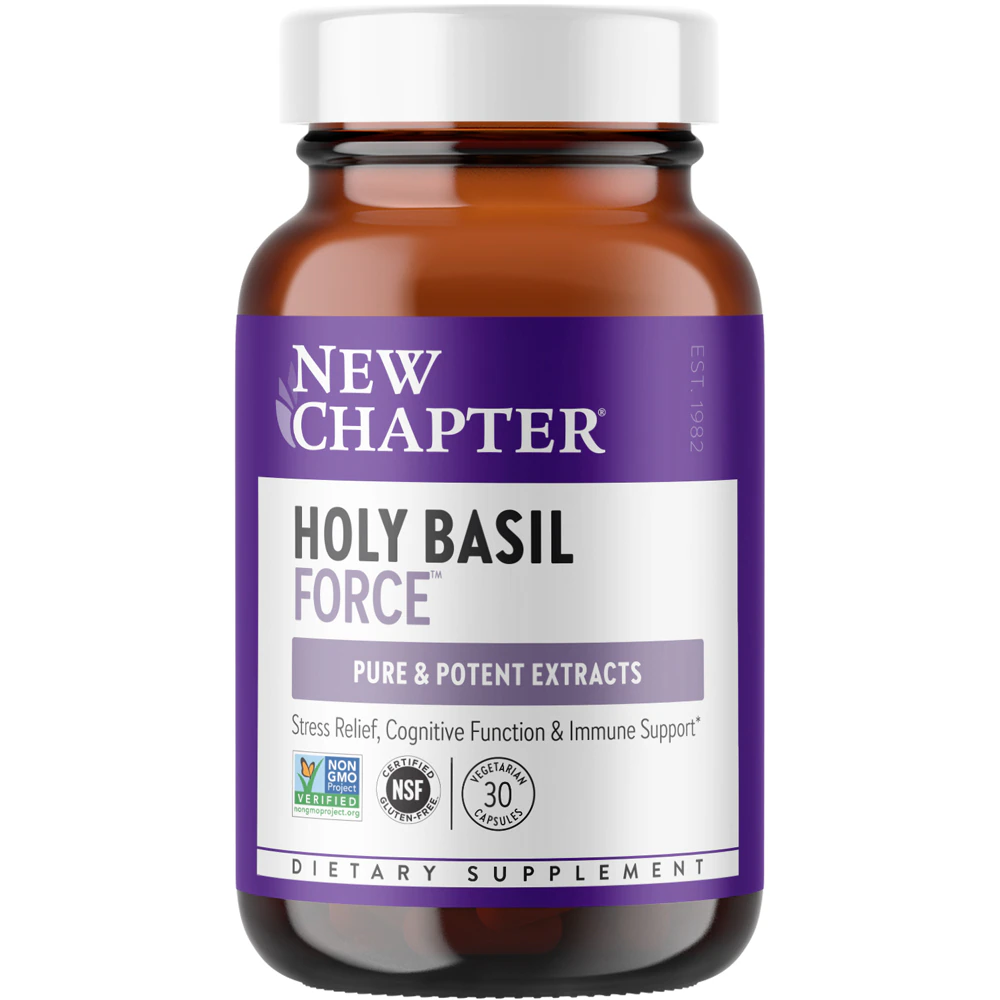 New Chapter Holy Basil Force -- 30 Vegetarian Capsules