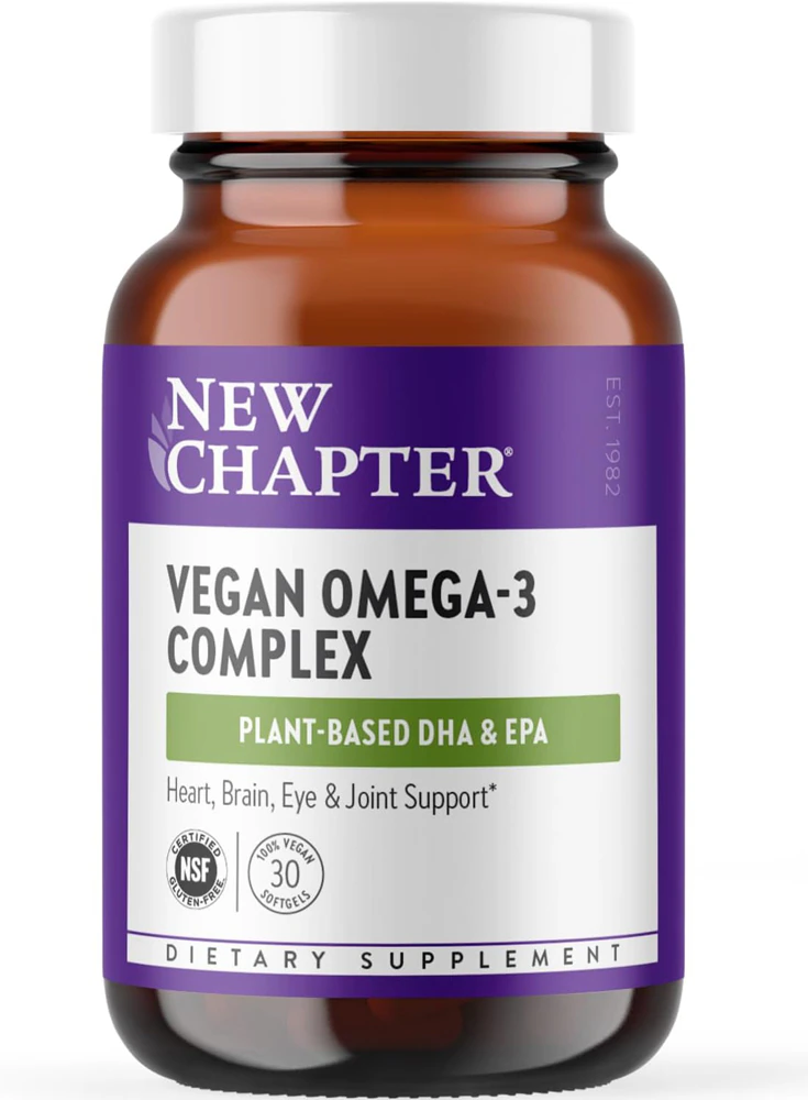 New Chapter Vegan Omega-3 Complex -- 30 Vegan Softgels