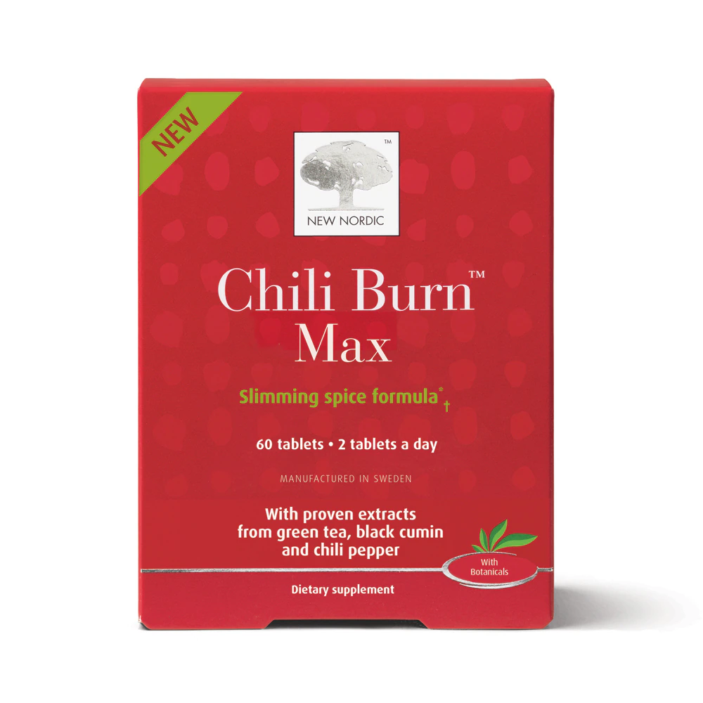 New Nordic Chili Burn Max - Supports Fat Metabolism & Weight Management -- 60 Tablets