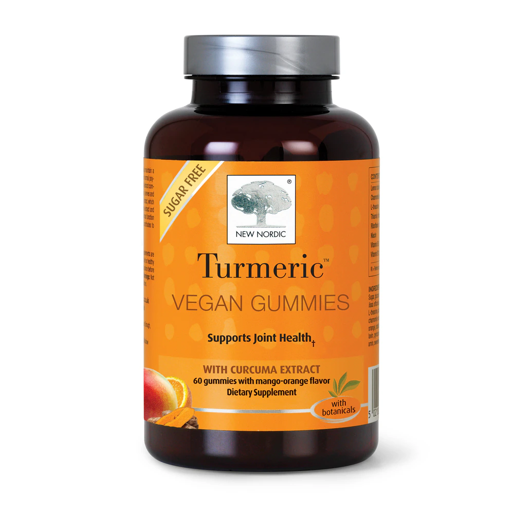 New Nordic Turmeric Vegan Gummies Mango-Orange -- 60 Gummies