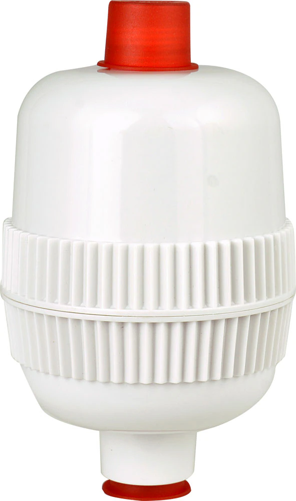 New Wave Enviro Premium Shower Filter Gloss White Finish -- 1 Filter