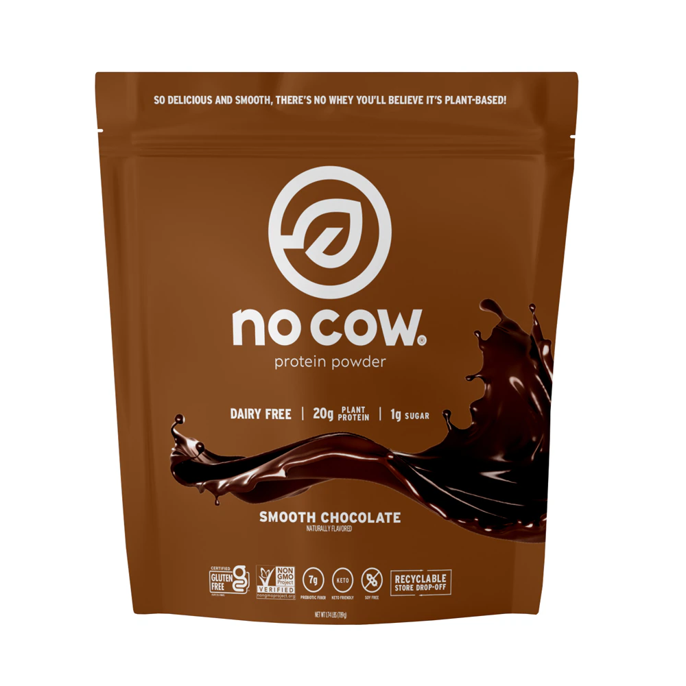 No Cow Protein Powder Smooth Chocolate -- 1.74 lbs