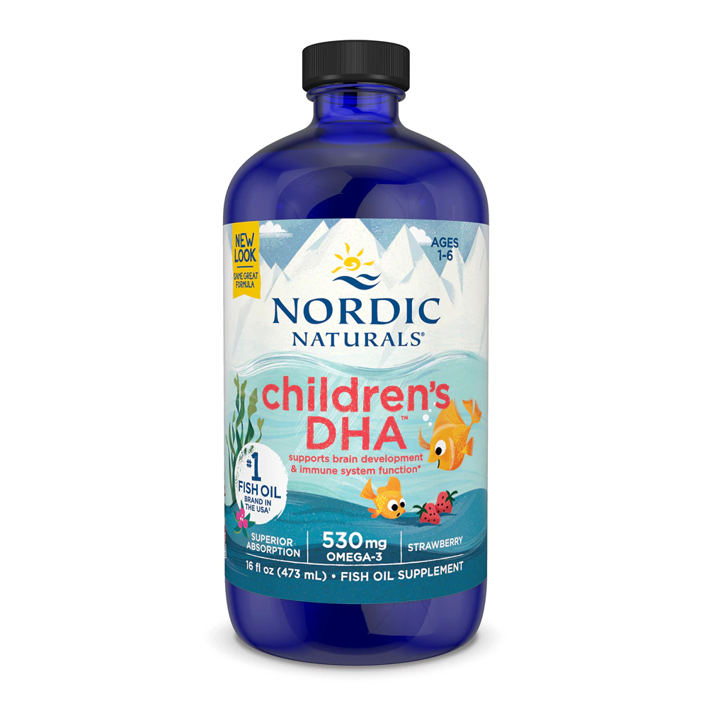 Nordic Naturals Children's DHA Fish Oil Strawberry -- 530 mg - 16 fl oz