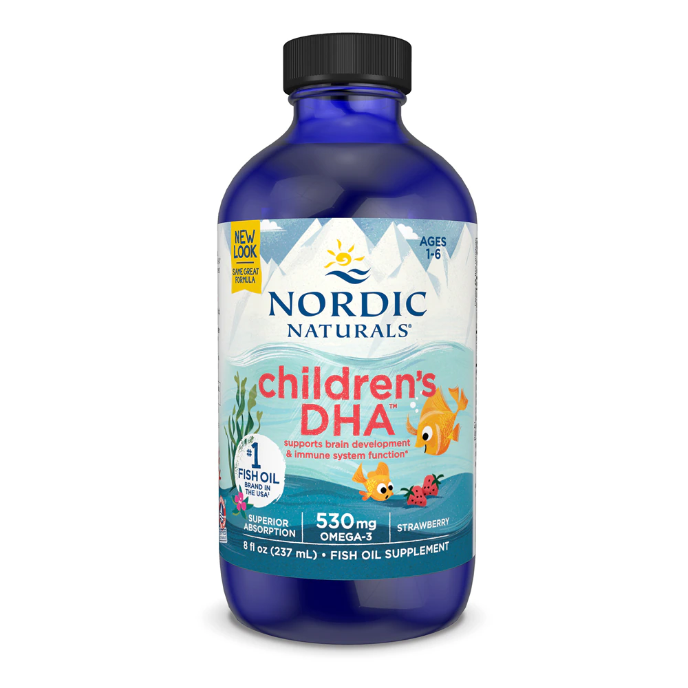 Nordic Naturals Children's DHA Fish Oil Strawberry -- 530 mg - 8 fl oz