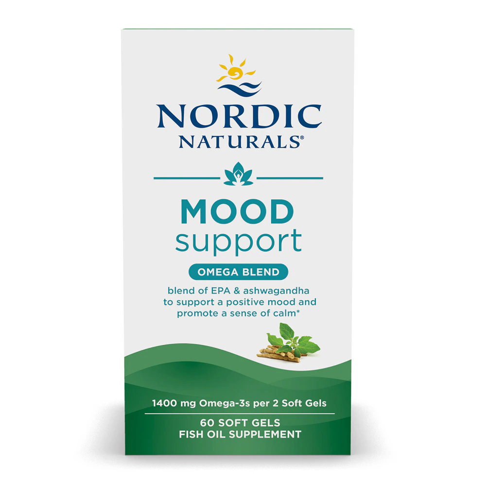 Nordic Naturals Mood Support Omega Blend of EPA & Ashwagandha -- 60 Softgels