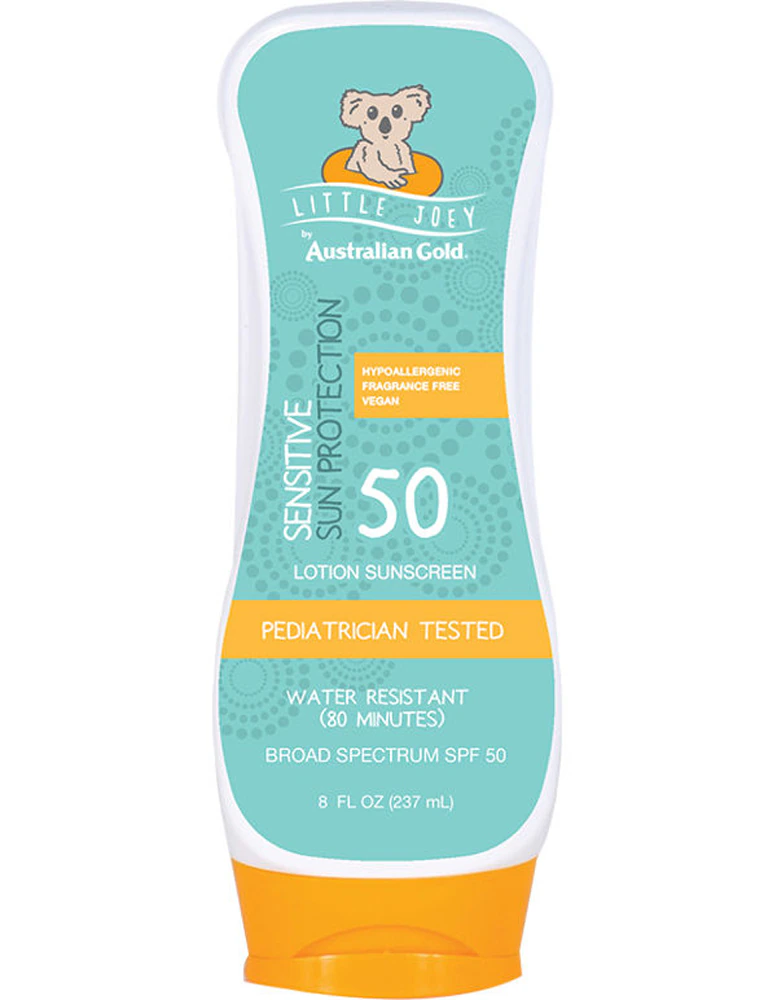 Australian Gold Little Joey Kids Sensitive Sunscreen Lotion SPF 50 -- 8 fl oz