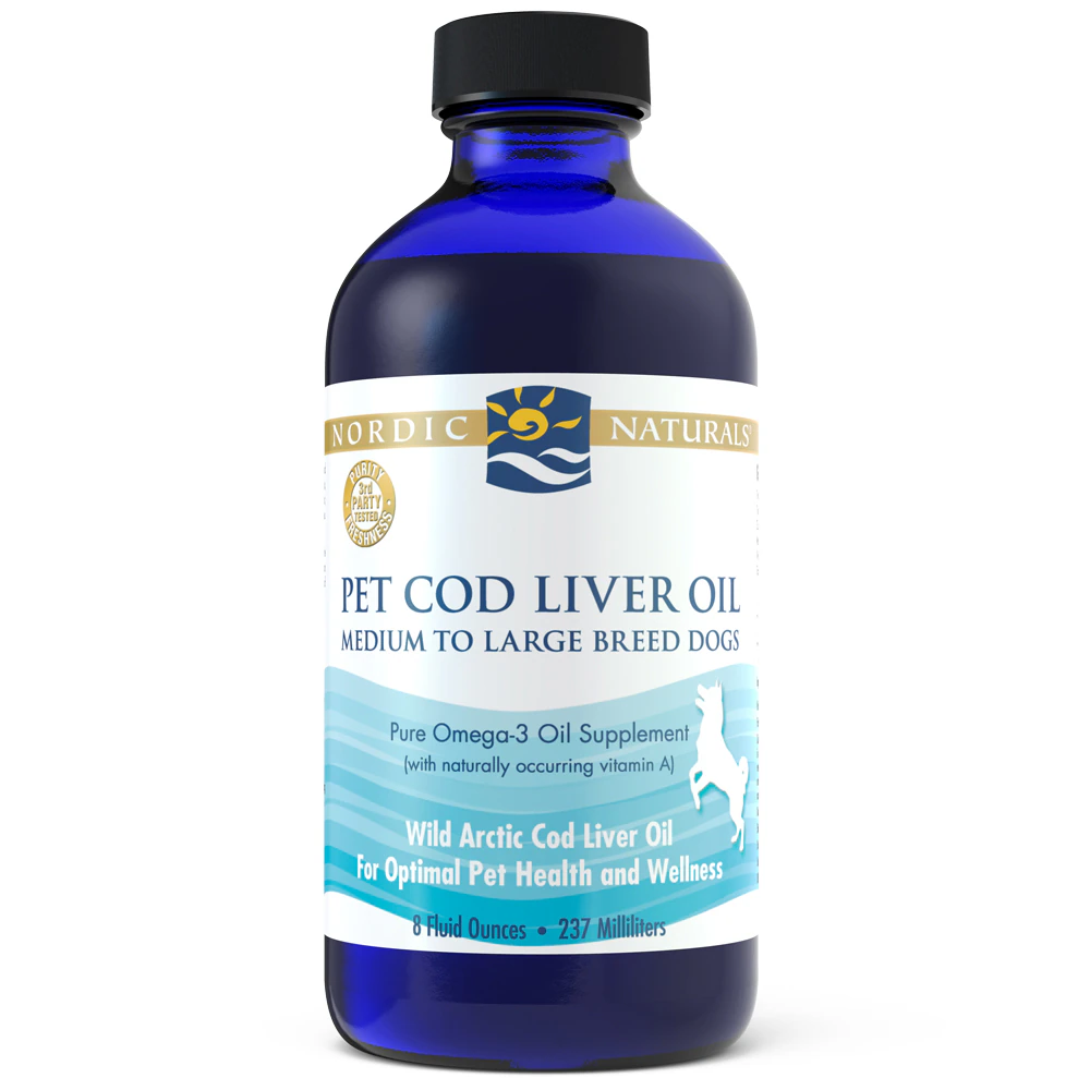 Nordic Naturals Pet Cod Liver Oil Medium to Large Breed Dogs -- 8 fl oz