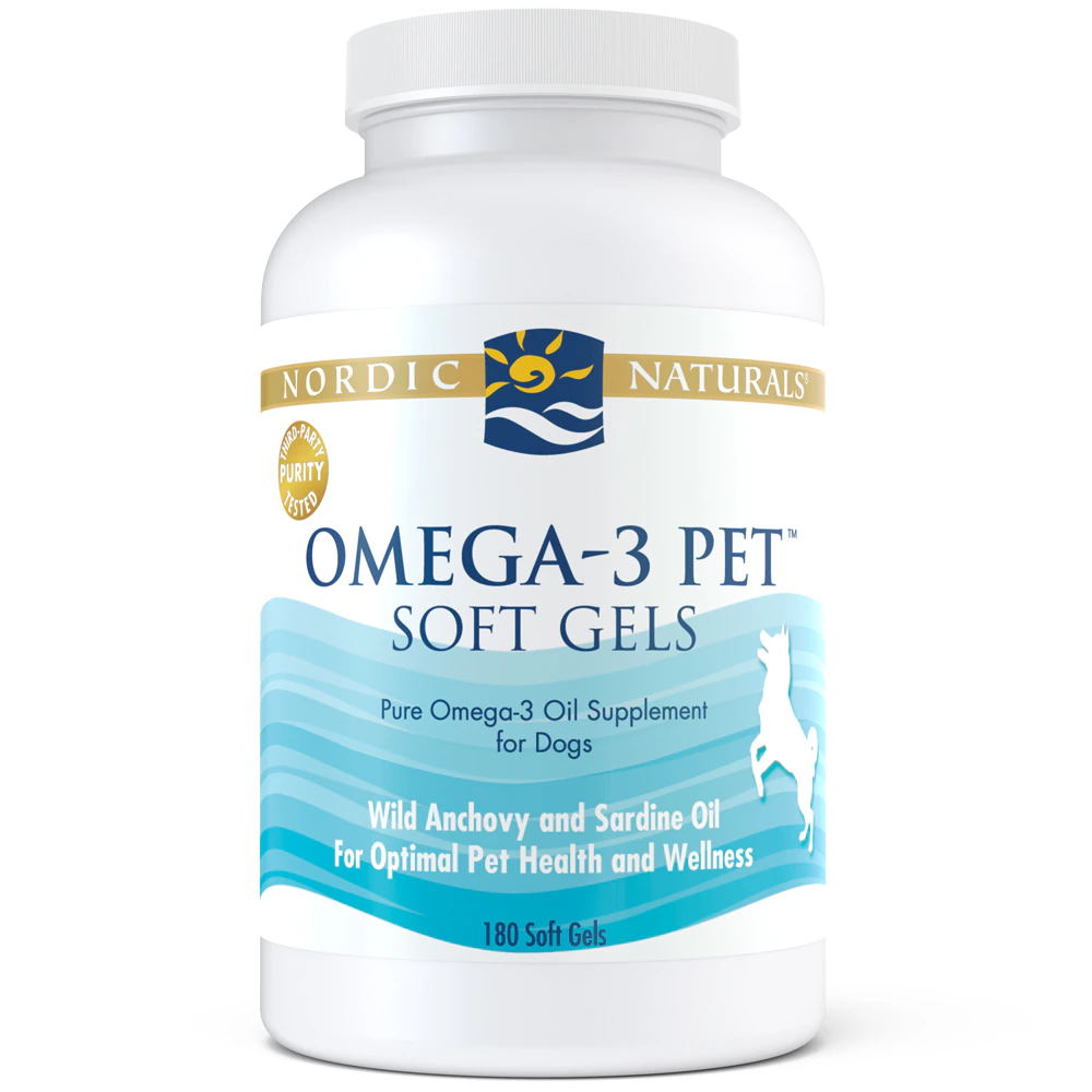 Nordic Naturals Pet Omega-3 Supplement for Dogs -- 180 Softgels