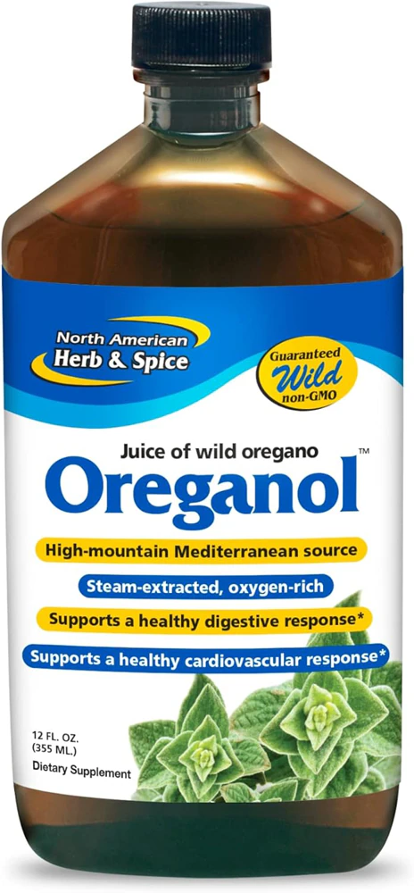 North American Herb & Spice Oreganol Juice of Wild Oregano -- 12 fl oz
