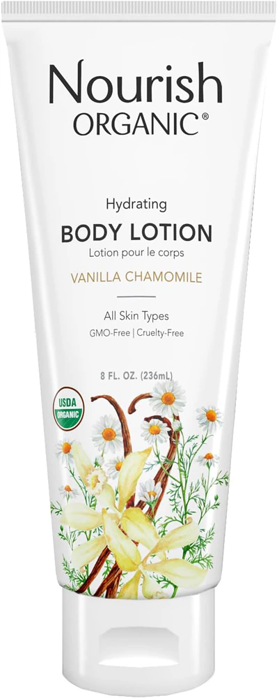 Nourish Organic Hydrating Body Lotion Vanilla Chamomile -- 8 fl oz