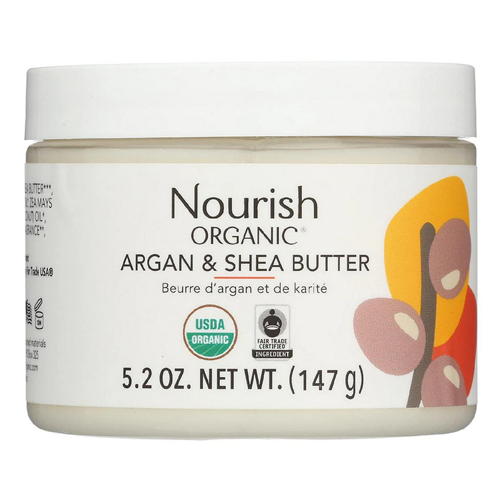 Nourish Organic Rejuvenating Argan Butter Fair Trade -- 5.2 oz