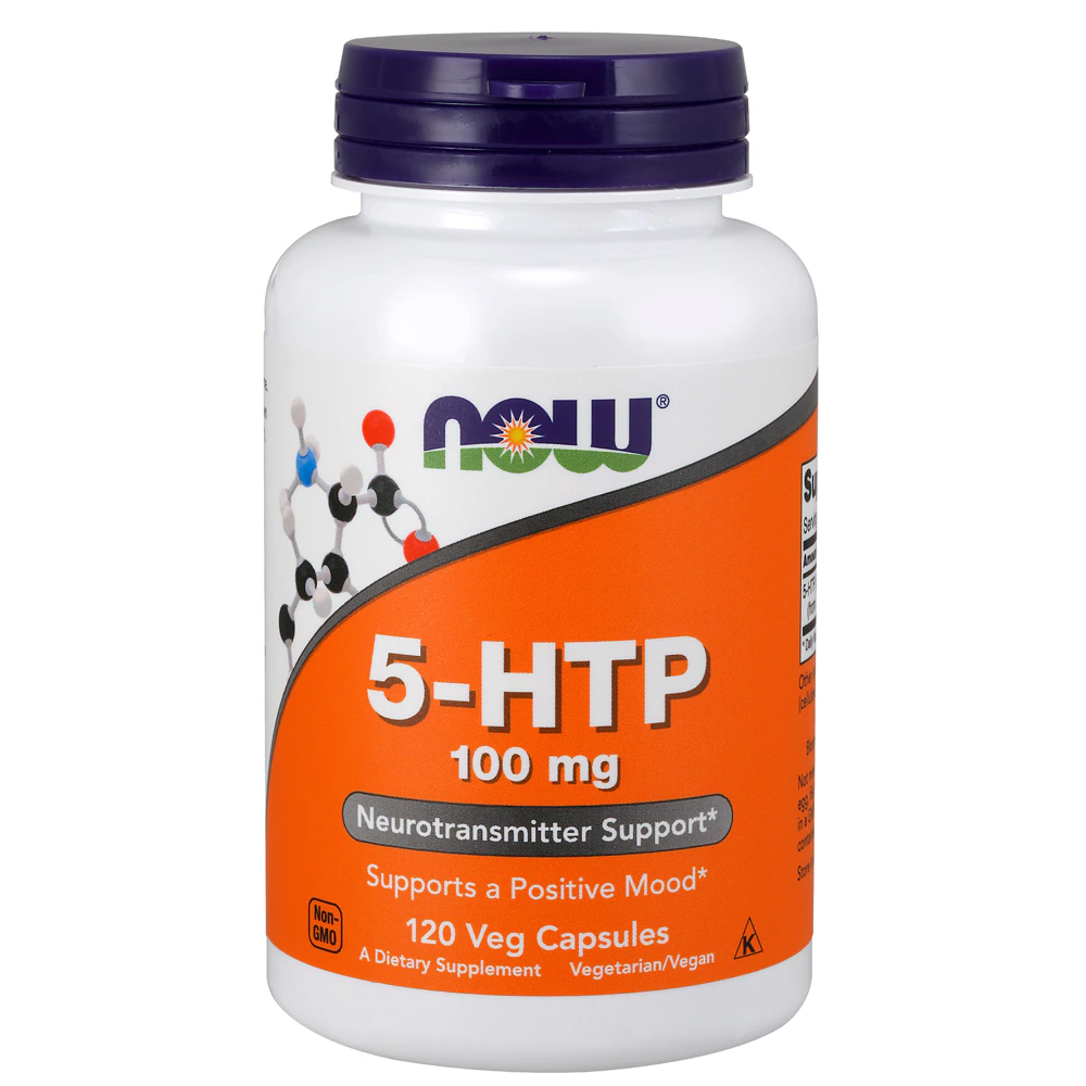 NOW 5-HTP -- 100 mg - 120 Veg Capsules