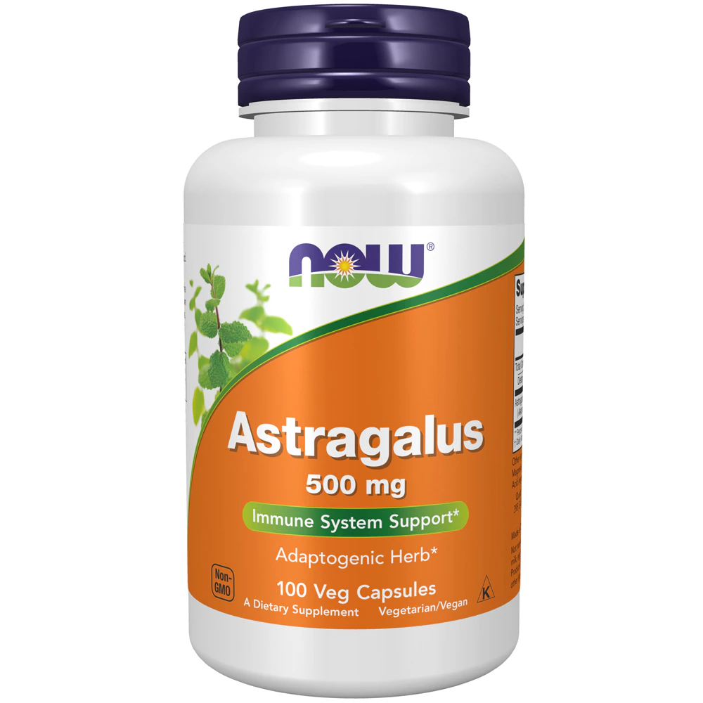 NOW Astragalus -- 500 mg - 100 Capsules