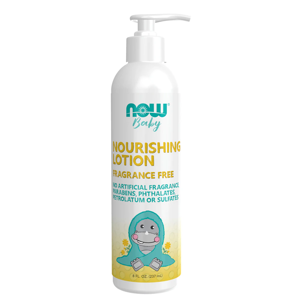 NOW Baby - Nourishing Baby Lotion Fragrance Free -- 8 fl oz