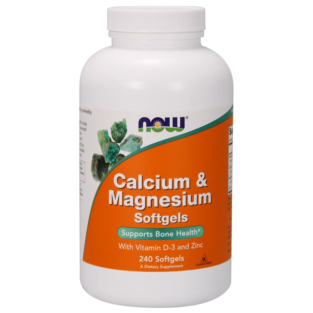 NOW Calcium & Magnesium -- 240 Softgels