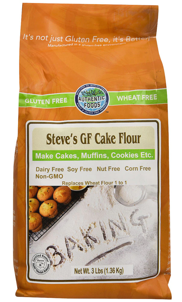 Authentic Foods Steve's Gluten Free Cake Flour -- 3 lbs