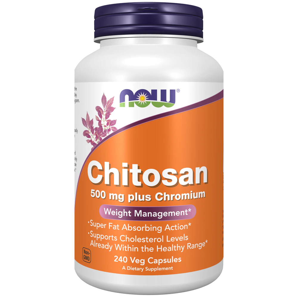 NOW Chitosan -- 500 mg - 240 Capsules