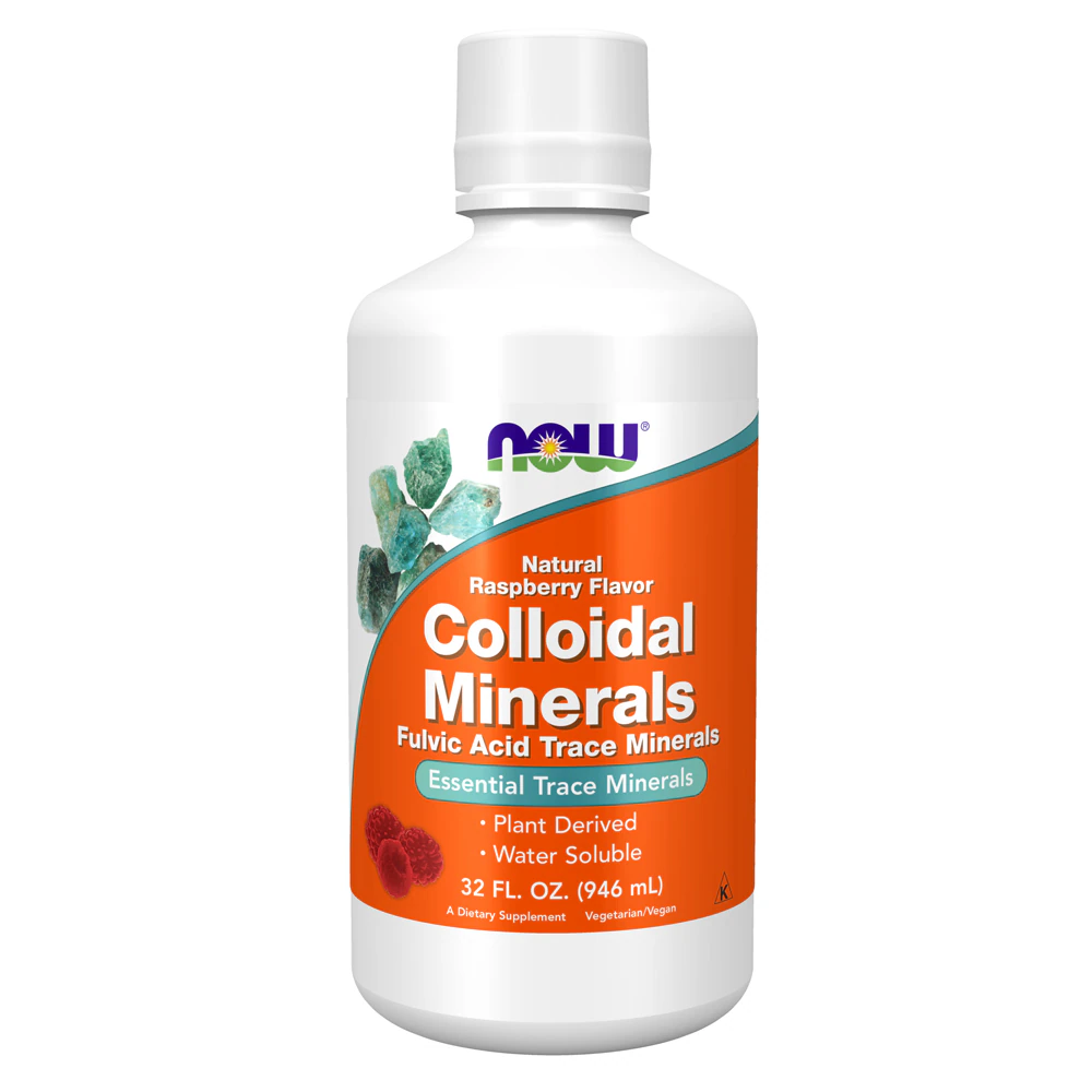 NOW Colloidal Minerals Natural Raspberry -- 32 fl oz