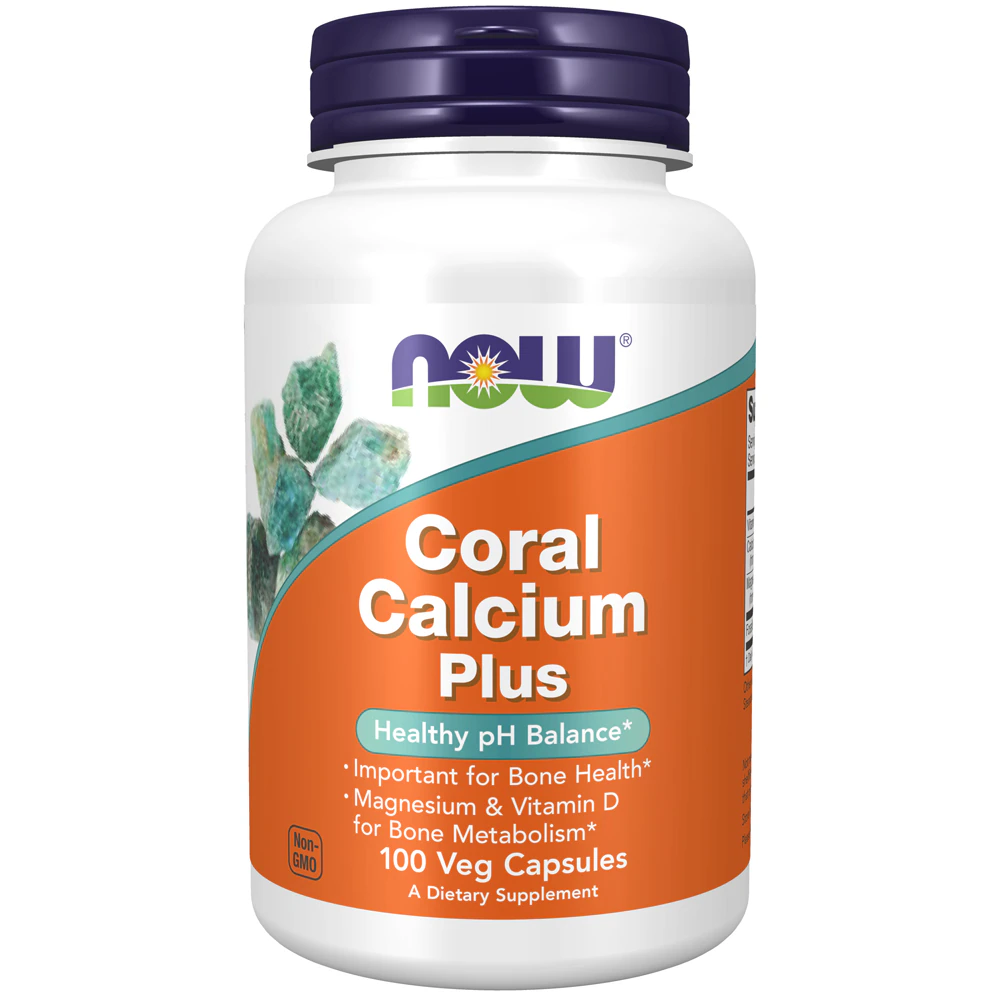 NOW Coral Calcium Plus -- 100 Veg Capsules