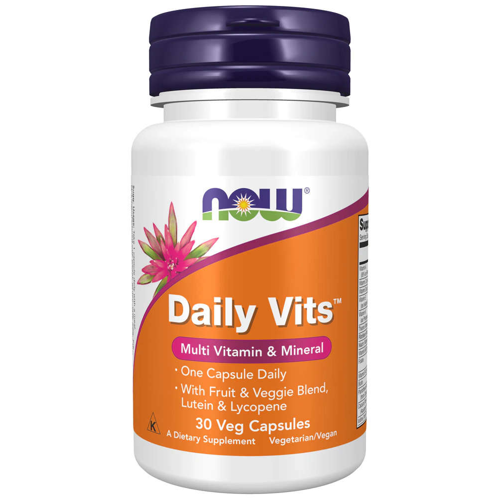 NOW Daily Vits Multi Vitamin & Mineral -- 30 Veg Capsules