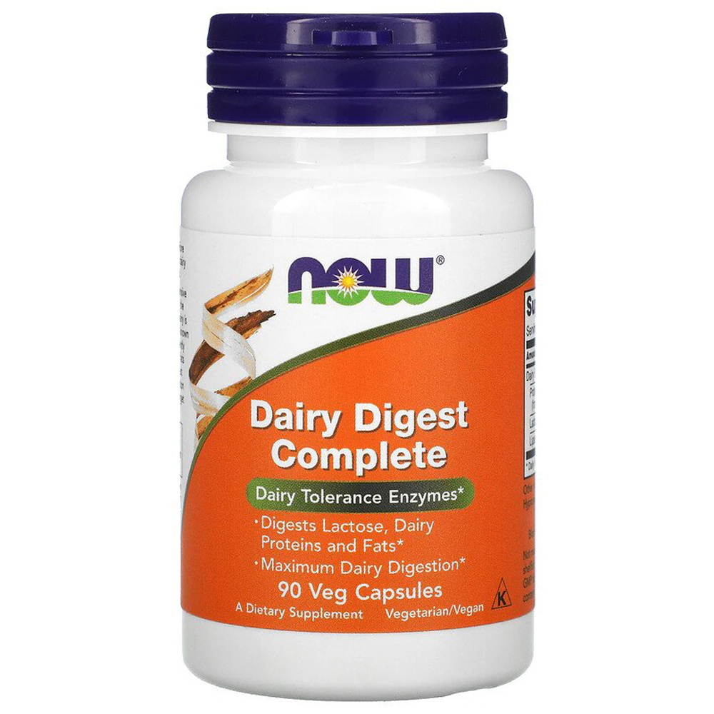 NOW Dairy Digest Complete -- 90 Veg Capsules