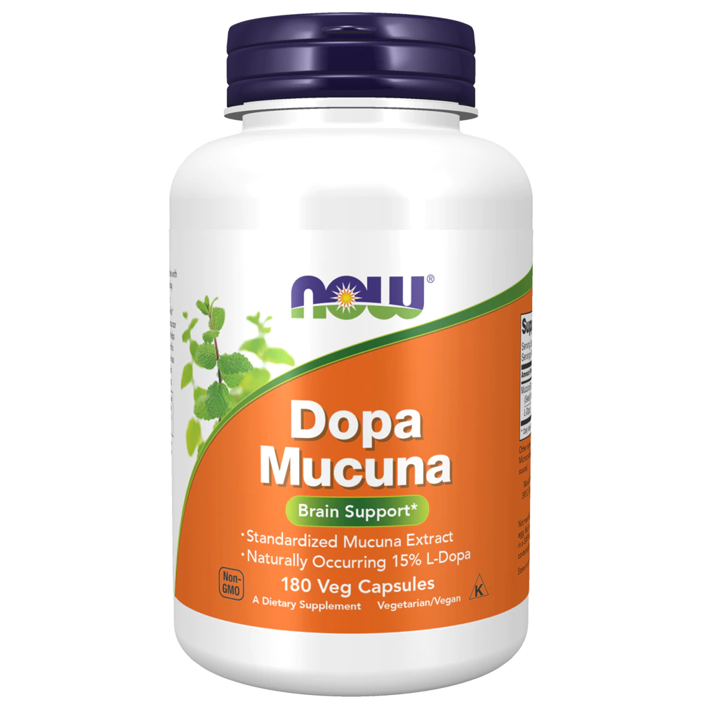 NOW Dopa Mucuna -- 180 Veg Capsules