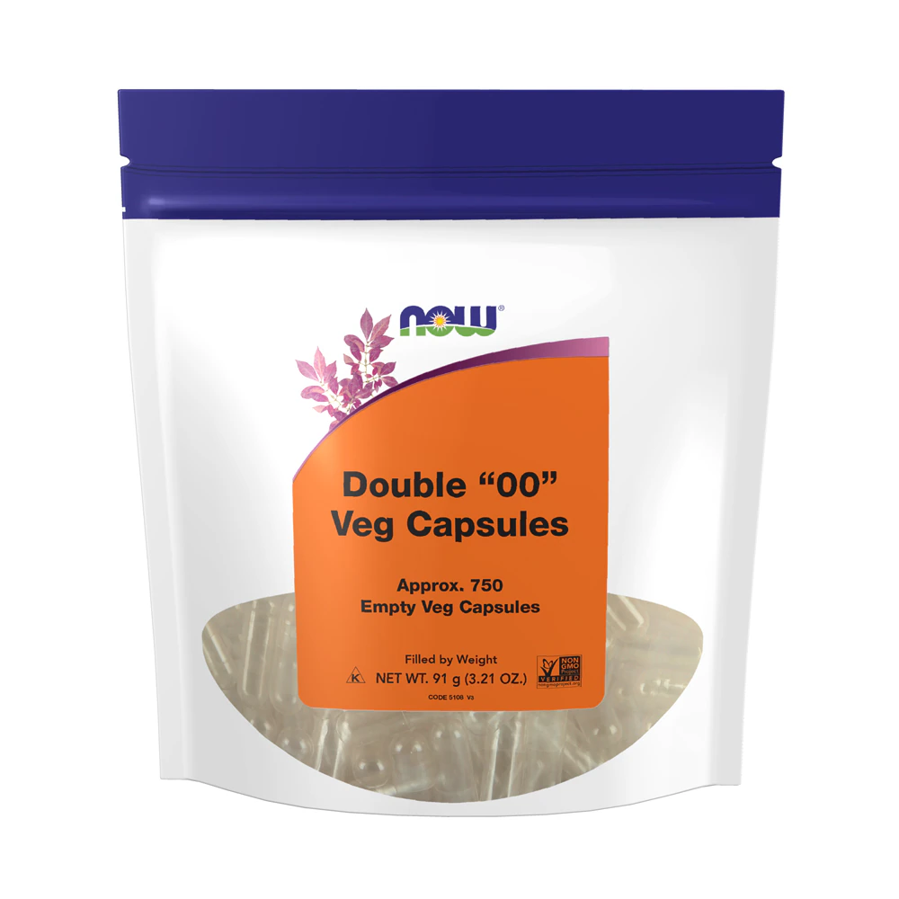 NOW Double "00" Veg Capsules -- 750 Veg Capsules