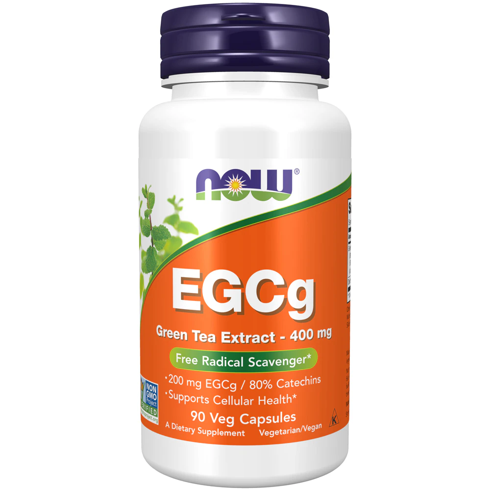 NOW EGCg Green Tea Extract -- 400 mg - 90 Veg Capsules