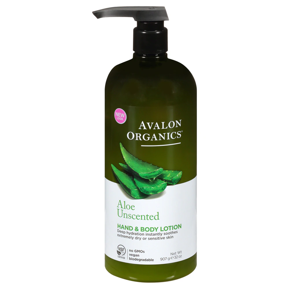 Avalon Organics Hand & Body Lotion - Aloe Unscented -- 32 fl oz