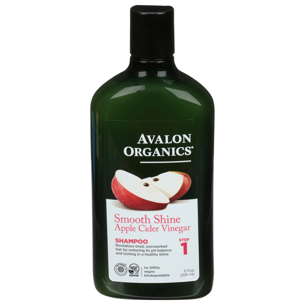 Avalon Organics Shampoo Smooth Shine Apple Cider Vinegar -- 11 fl oz