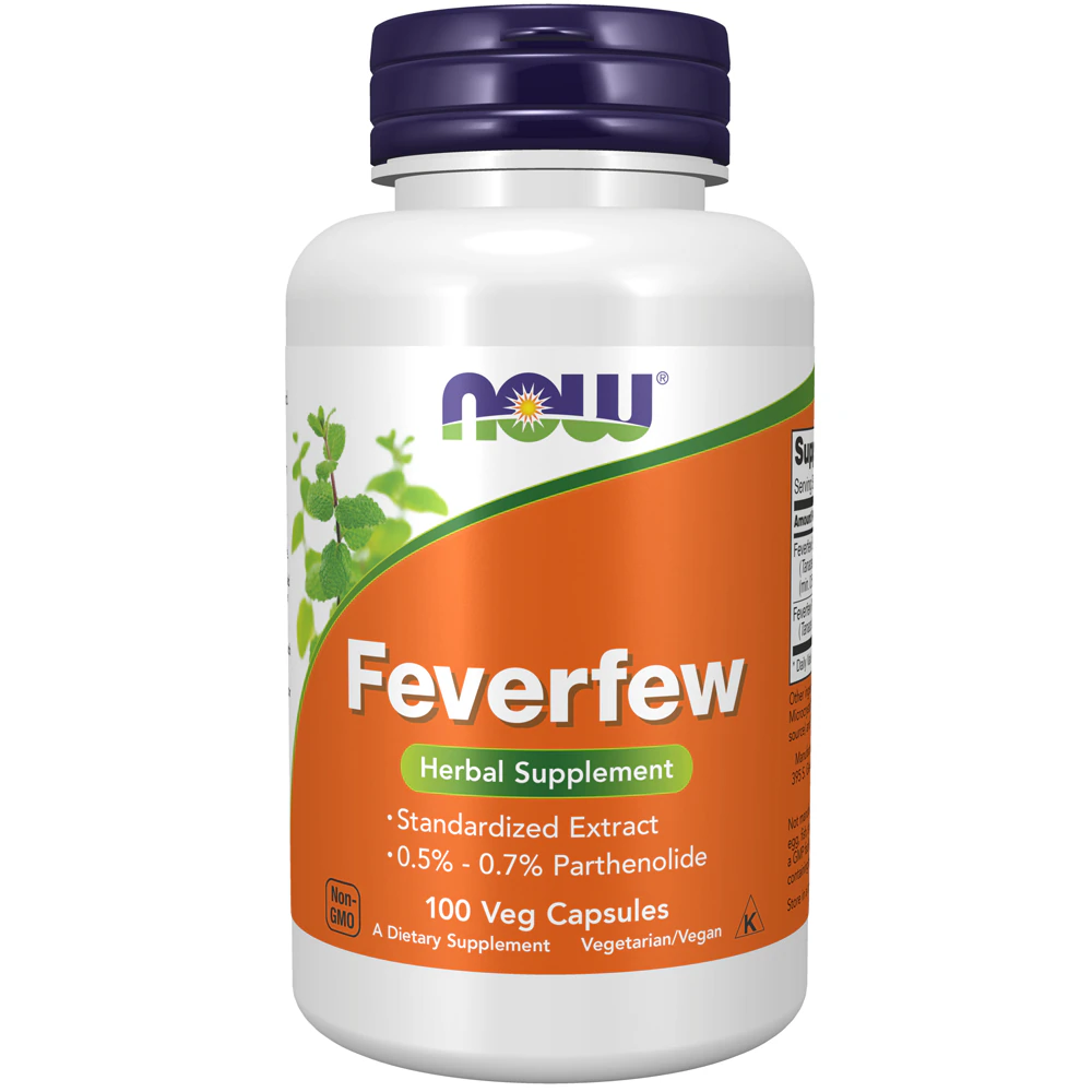 NOW Feverfew -- 100 Capsules