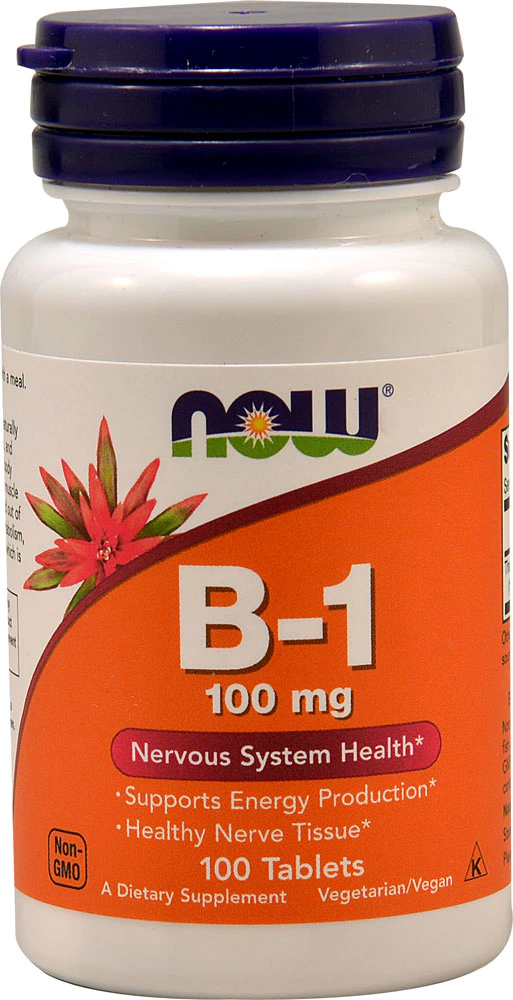 NOW Foods B-1 -- 100 mg - 100 Tablets