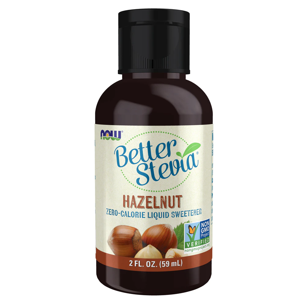 NOW Foods BetterStevia Liquid Sweetener Hazelnut -- 2 fl oz