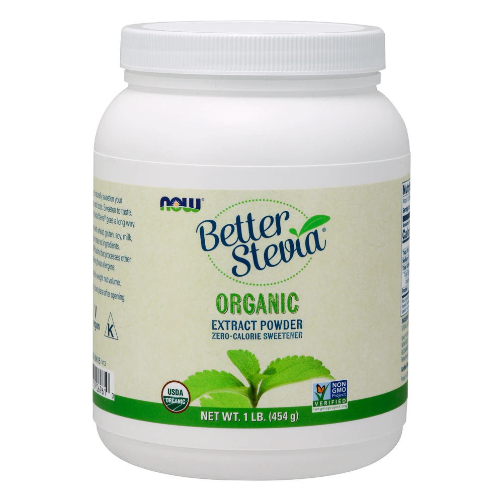NOW Foods BetterStevia Organic Extract Powder -- 1 lb