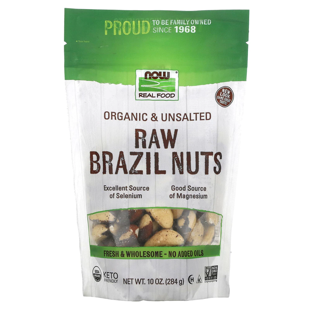 NOW Foods Organic Raw Brazil Nuts Unsalted -- 10 oz