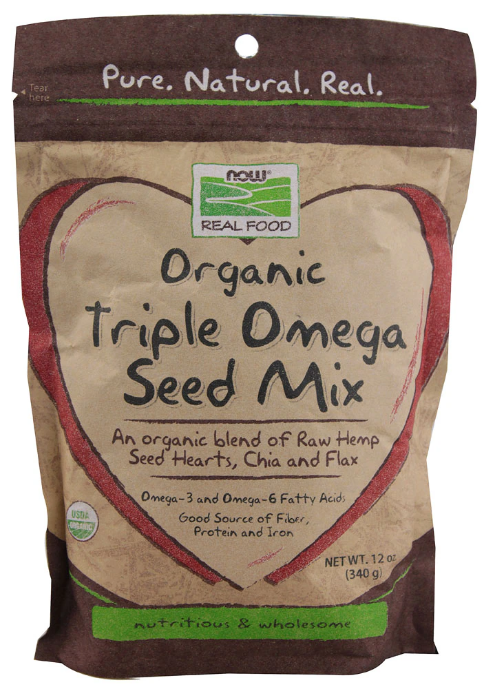 NOW Foods Organic Triple Omega Seed Mix -- 12 oz