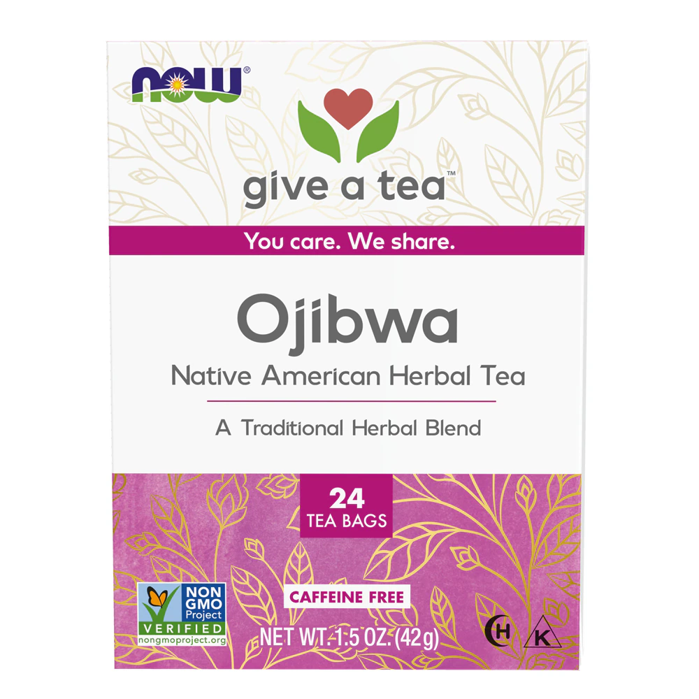 NOW Foods Real Tea Ojibwa Herbal Cleansing Tea -- 24 Tea Bags