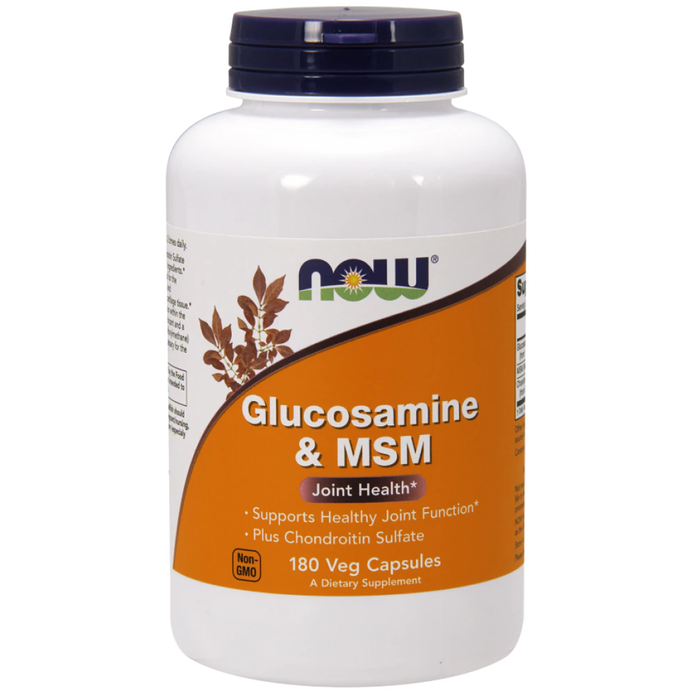 NOW Glucosamine & MSM -- 180 Veg Capsules